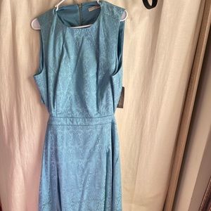 Blue Embroidered Dress